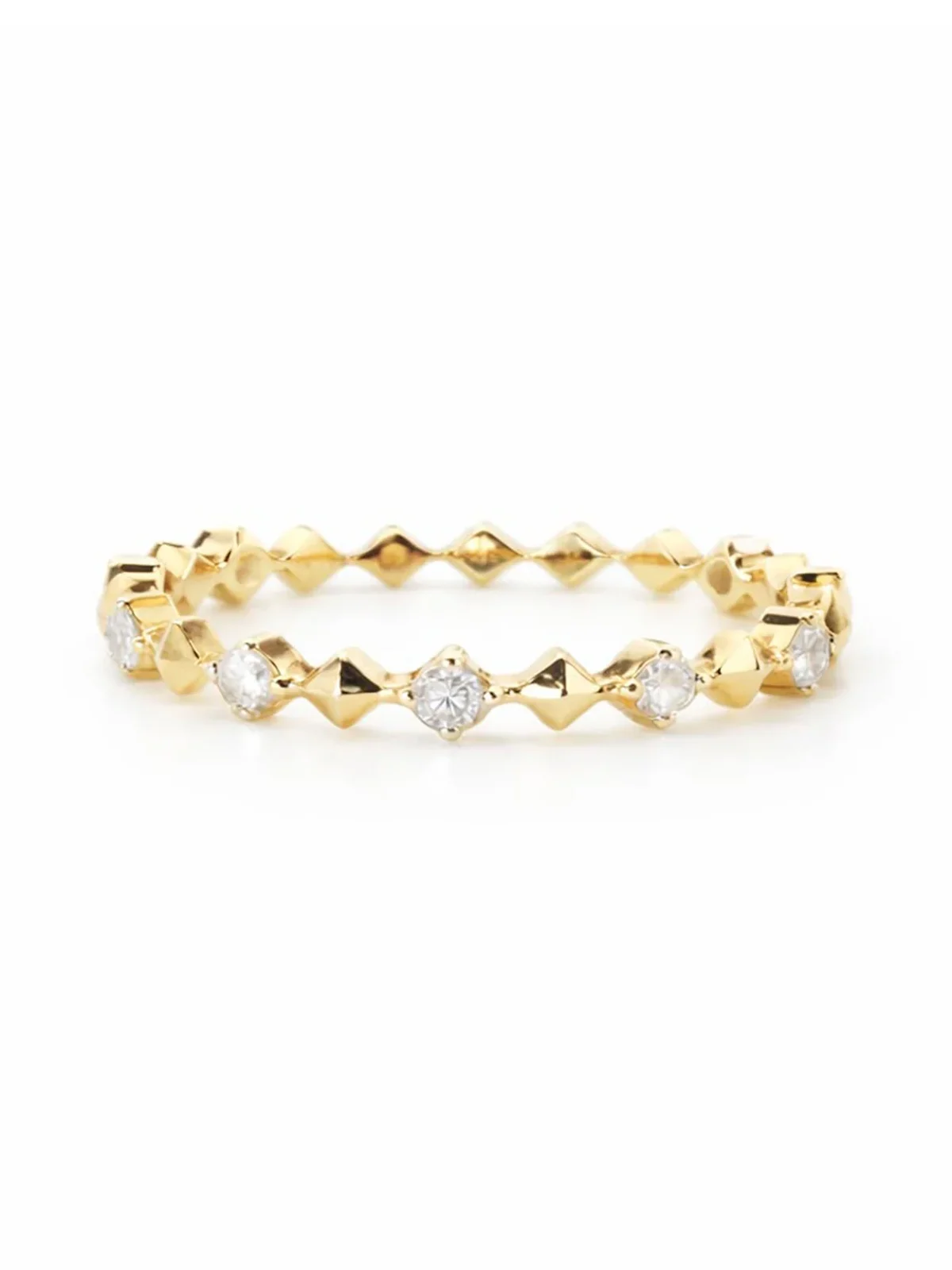 Vajra Diamond Pyramid Band
