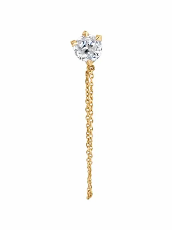 Vajra Round Stud with Chain Vajra Round Stud with Chain