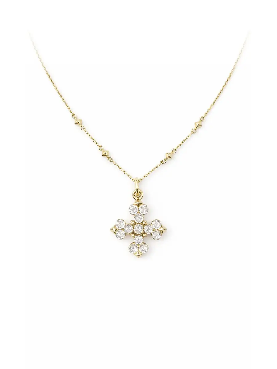 REIGN LA Vajra White Topaz Prayer Necklace | Thumbnail 2