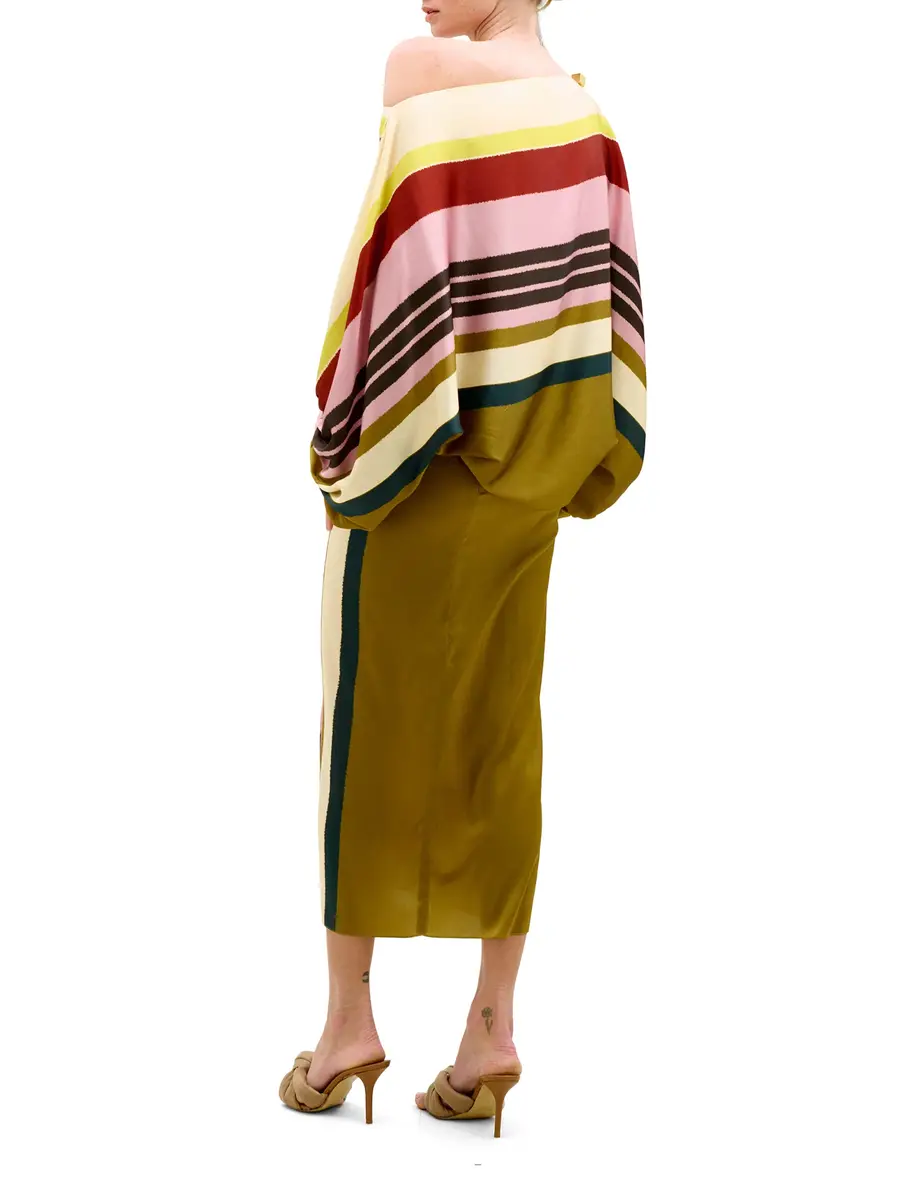 Silvia Tcherassi Viveka Silk Midi Skirt | Thumbnail 3 Silvia Tcherassi Viveka Silk Midi Skirt | Thumbnail 3