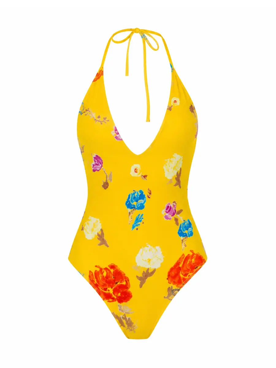 CAROLINE CONSTAS Vivi Halter One Piece | Image 1 CAROLINE CONSTAS Vivi Halter One Piece | Image 1