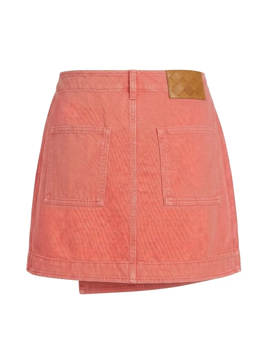 Bottega Veneta Washed Denim Wrap Mini Skirt | Thumbnail 2 Bottega Veneta Washed Denim Wrap Mini Skirt | Thumbnail 2