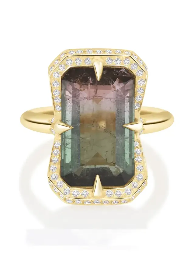 Watermelon Tourmaline Aurora Supreme Ring