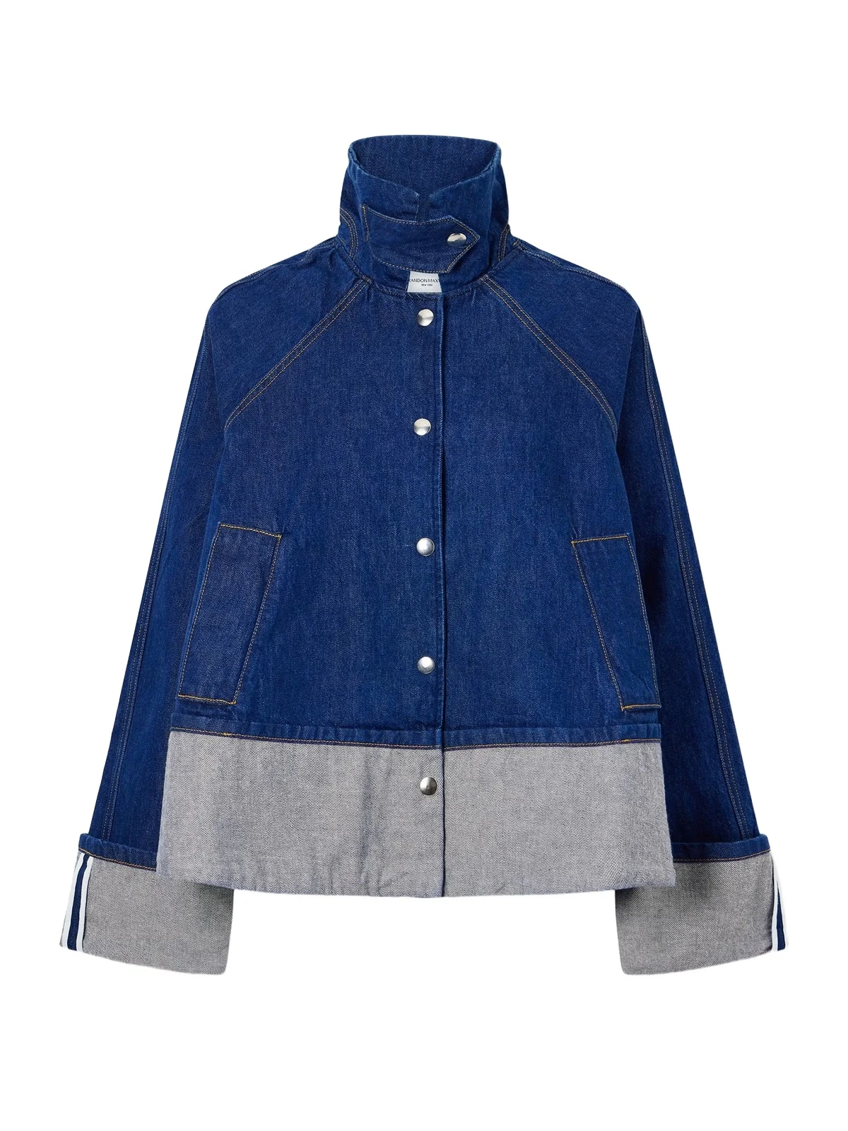 Wells Trapeze Cuffed Denim Jacket Wells Trapeze Cuffed Denim Jacket