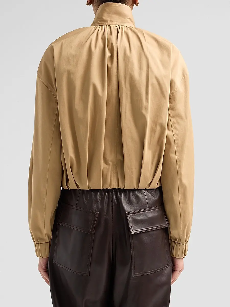 A.L.C. A. L.C. Women's Amélie Pleated Cotton-Blend Jacket | Thumbnail 3 A.L.C. A. L.C. Women's Amélie Pleated Cotton-Blend Jacket | Thumbnail 3