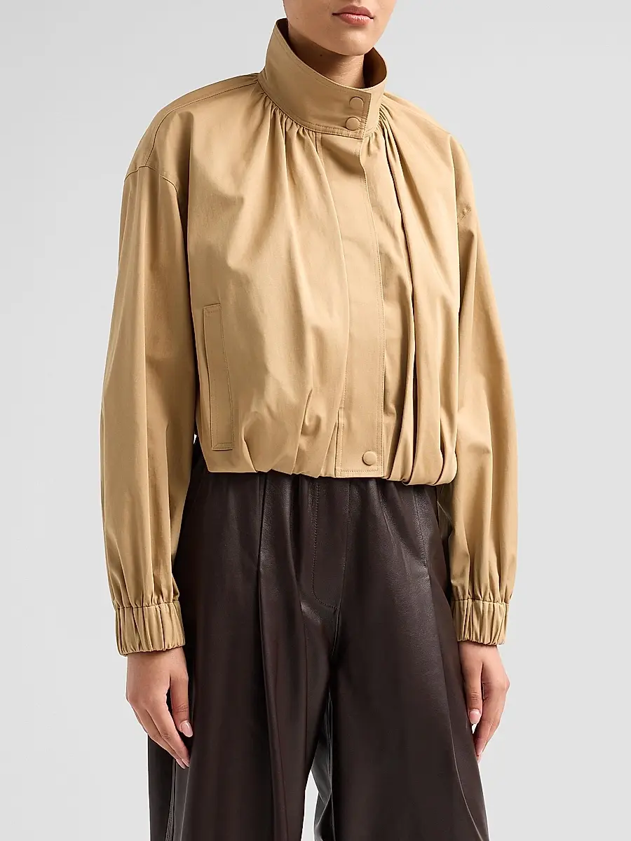 A.L.C. A. L.C. Women's Amélie Pleated Cotton-Blend Jacket | Thumbnail 4 A.L.C. A. L.C. Women's Amélie Pleated Cotton-Blend Jacket | Thumbnail 4