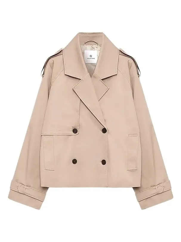 Anine Bing Women's Rickie Crop Trench Coat
