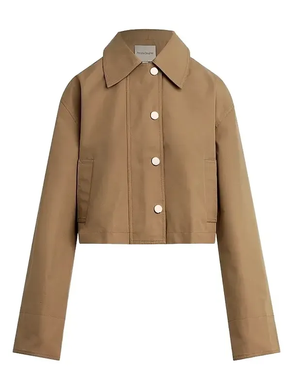 Women's The Rue Cotton-Blend Crop Jacket Women's The Rue Cotton-Blend Crop Jacket