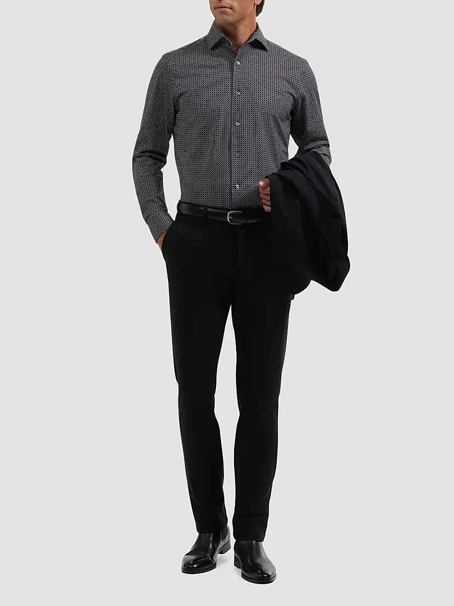 Bugatchi Men's OoohCotton Devon Long-Sleeve Shirt | Thumbnail 2