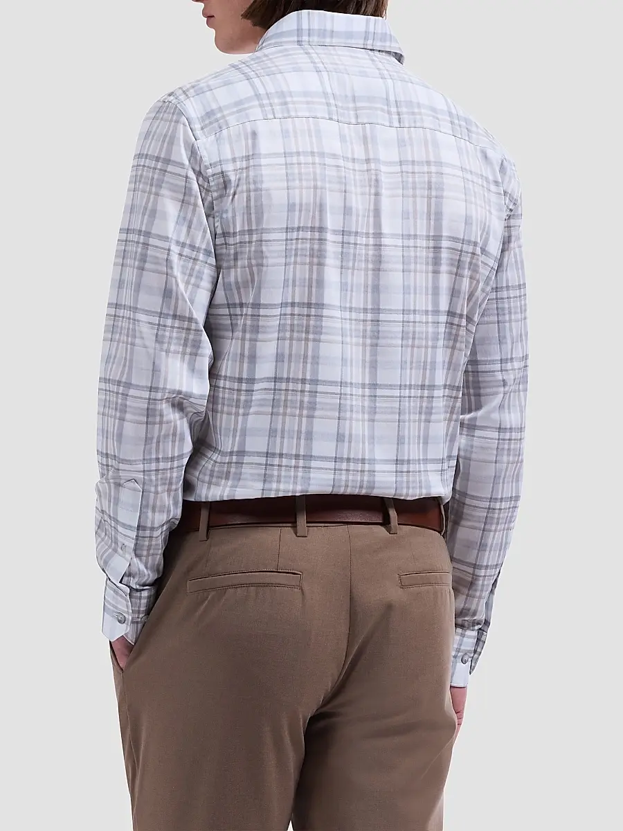 Bugatchi Men's Axel Woven Shaped Stretch-Cotton Shirt | Thumbnail 3 Bugatchi Men's Axel Woven Shaped Stretch-Cotton Shirt | Thumbnail 3