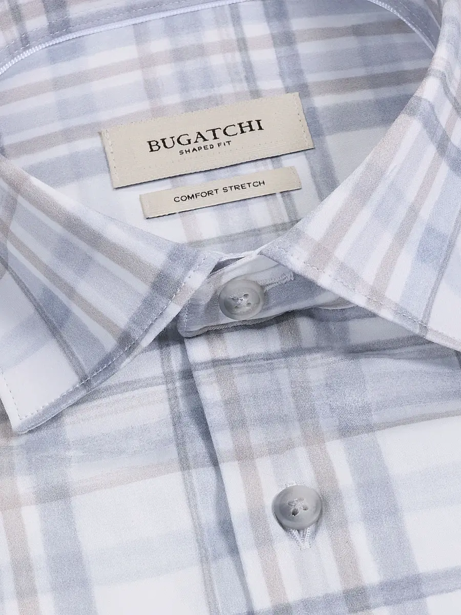 Bugatchi Men's Axel Woven Shaped Stretch-Cotton Shirt | Thumbnail 5 Bugatchi Men's Axel Woven Shaped Stretch-Cotton Shirt | Thumbnail 5