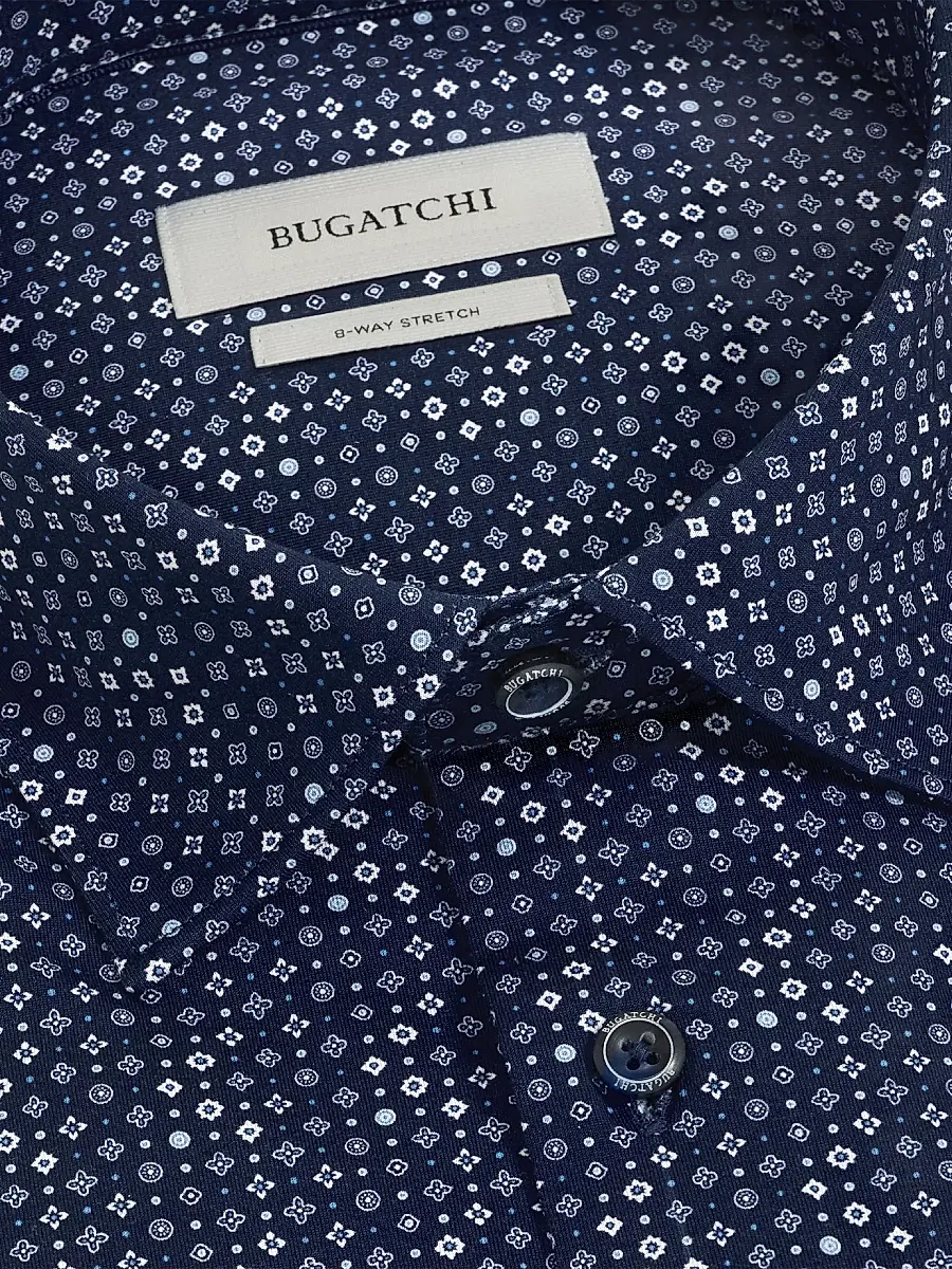 Bugatchi Men's OoohCotton Miles Short-Sleeve Shirt | Thumbnail 5 Bugatchi Men's OoohCotton Miles Short-Sleeve Shirt | Thumbnail 5