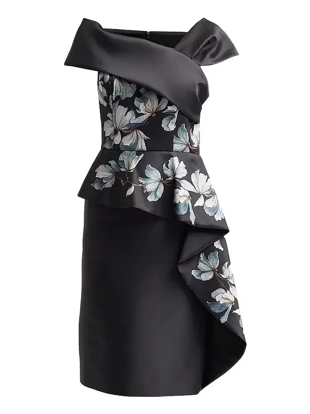 Women's Placement Print Mikado Cocktail Dress Women's Placement Print Mikado Cocktail Dress