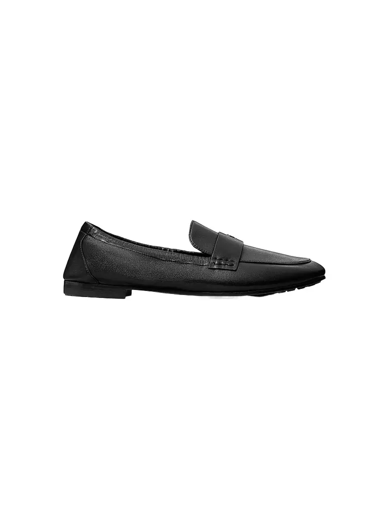 Tory Burch Women's Logo Leather Ballet Loafers - Perfect Black - Size 9.5 | Image 1 Tory Burch Women's Logo Leather Ballet Loafers - Perfect Black - Size 9.5 | Image 1