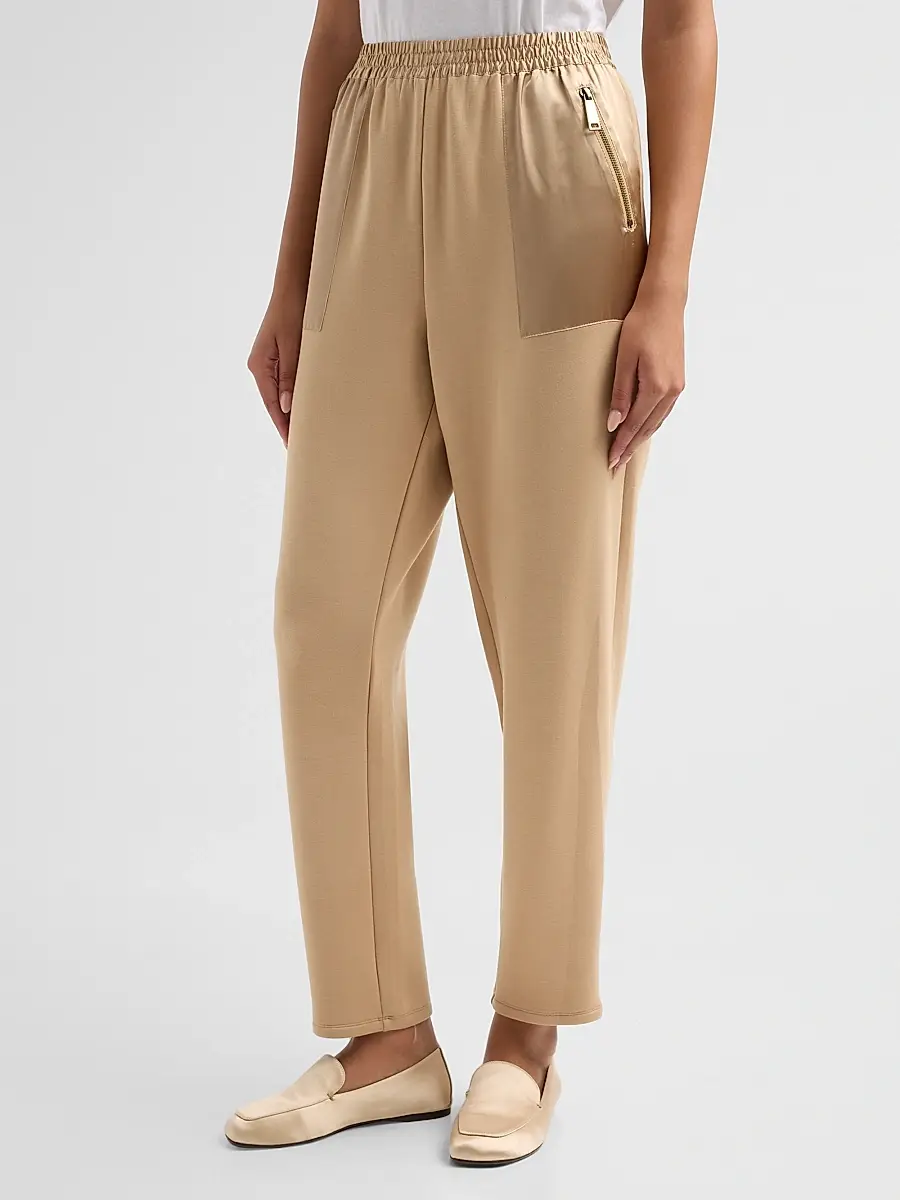 Ramy Brook Women's Frances Satin-Trim Pants | Thumbnail 4 Ramy Brook Women's Frances Satin-Trim Pants | Thumbnail 4
