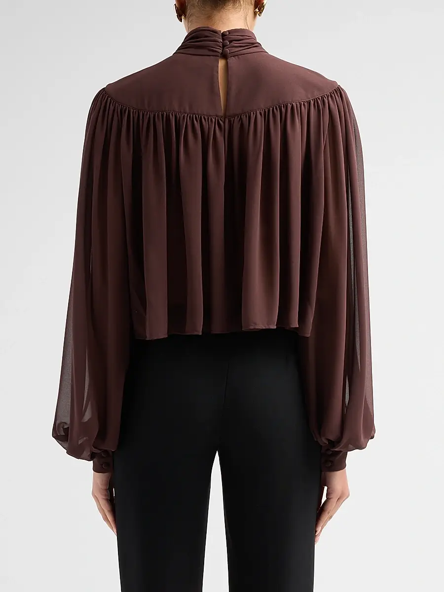 Ronny Kobo Women's Aerin Gathered Jersey Top | Thumbnail 3