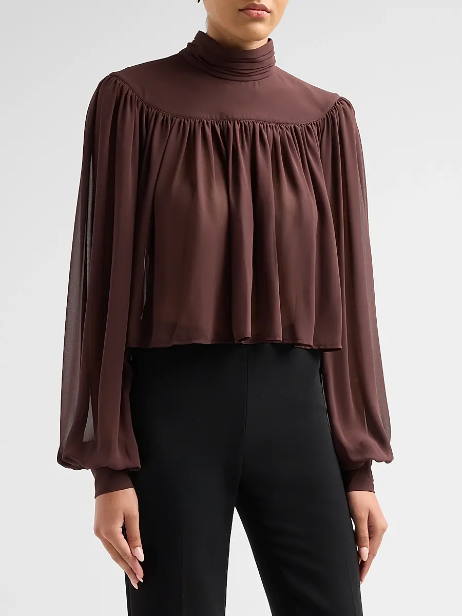 Ronny Kobo Women's Aerin Gathered Jersey Top | Thumbnail 4