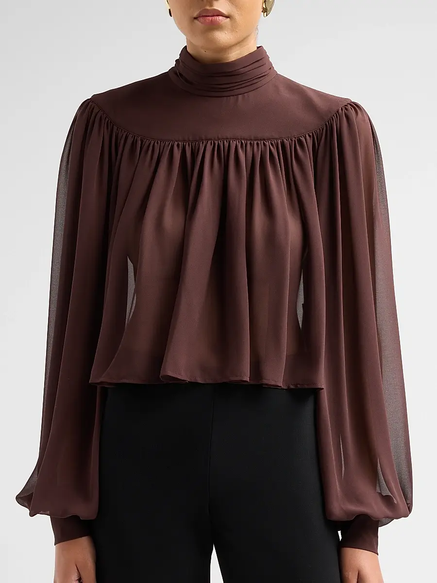 Ronny Kobo Women's Aerin Gathered Jersey Top | Thumbnail 5