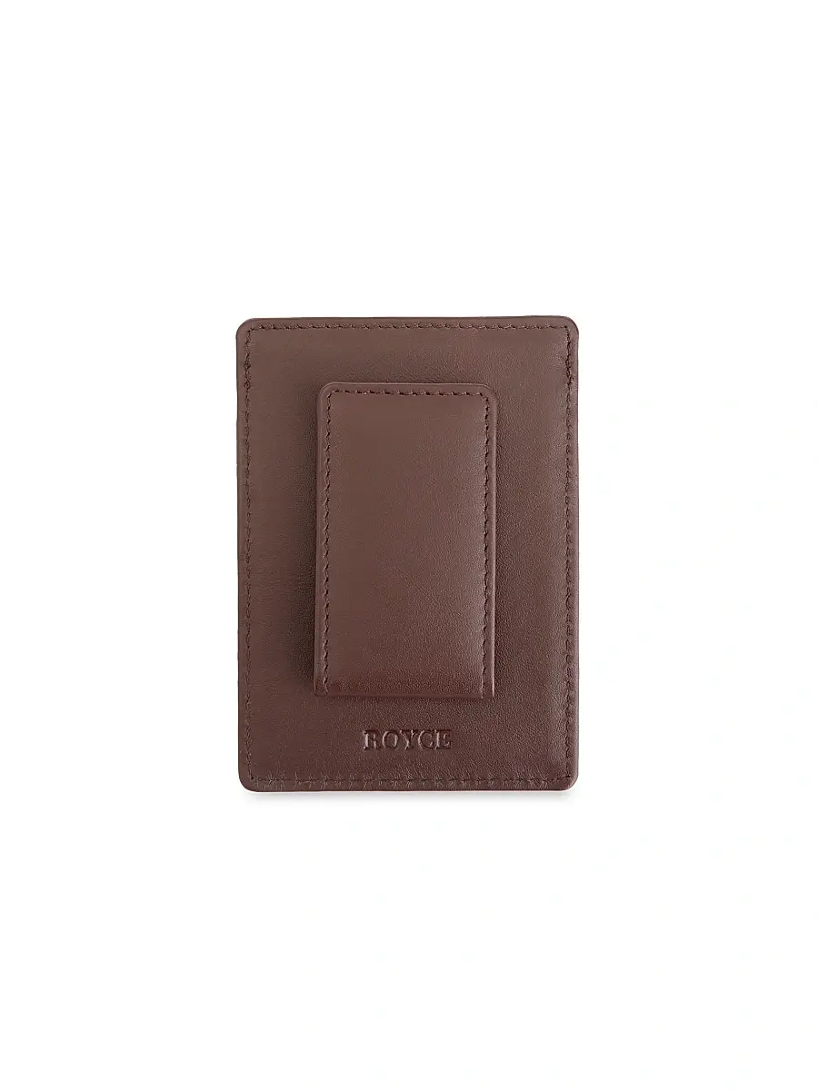 Royce New York Men's Leather Magnetic Money Clip Wallet