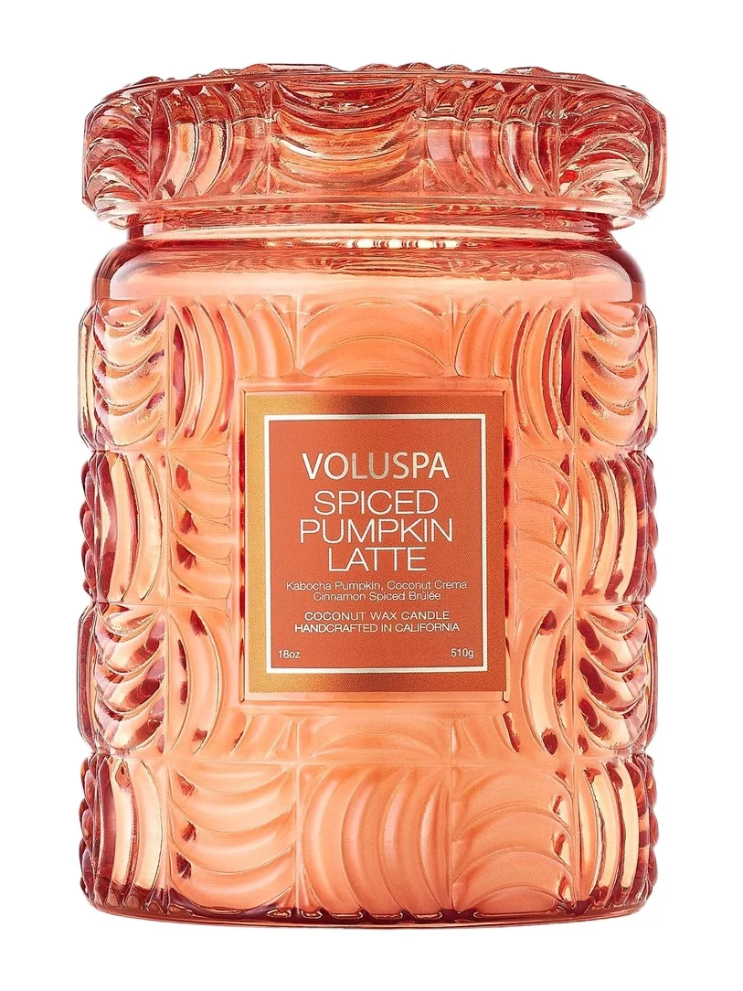 Voluspa Spiced Pumpkin Latte Large Jar Candle