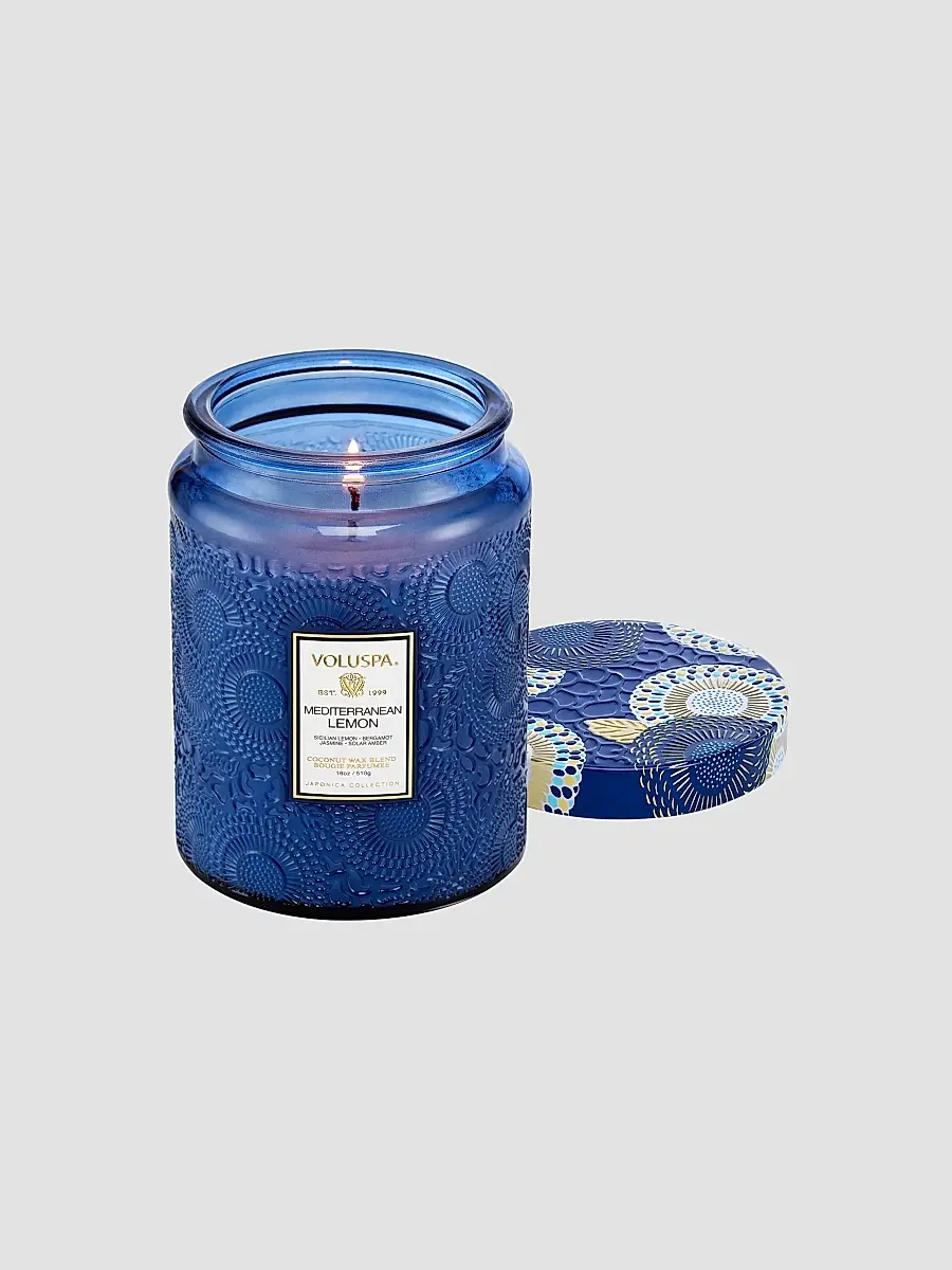 Voluspa Mediterranean Lemon Large Jar Candle | Thumbnail 2 Voluspa Mediterranean Lemon Large Jar Candle | Thumbnail 2