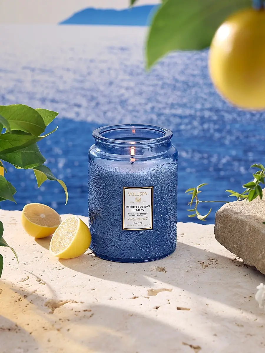 Voluspa Mediterranean Lemon Large Jar Candle | Thumbnail 3 Voluspa Mediterranean Lemon Large Jar Candle | Thumbnail 3