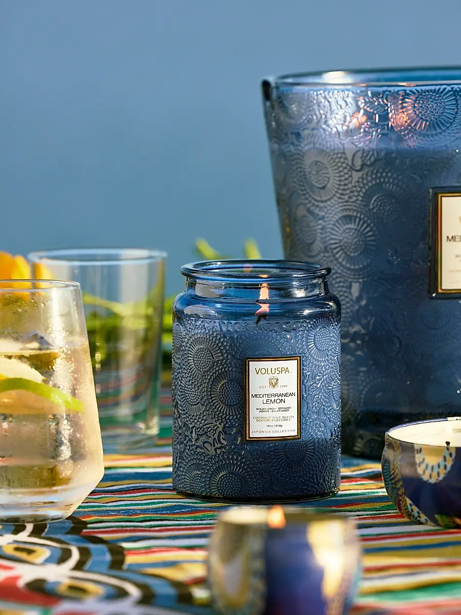 Voluspa Mediterranean Lemon Large Jar Candle | Thumbnail 4 Voluspa Mediterranean Lemon Large Jar Candle | Thumbnail 4
