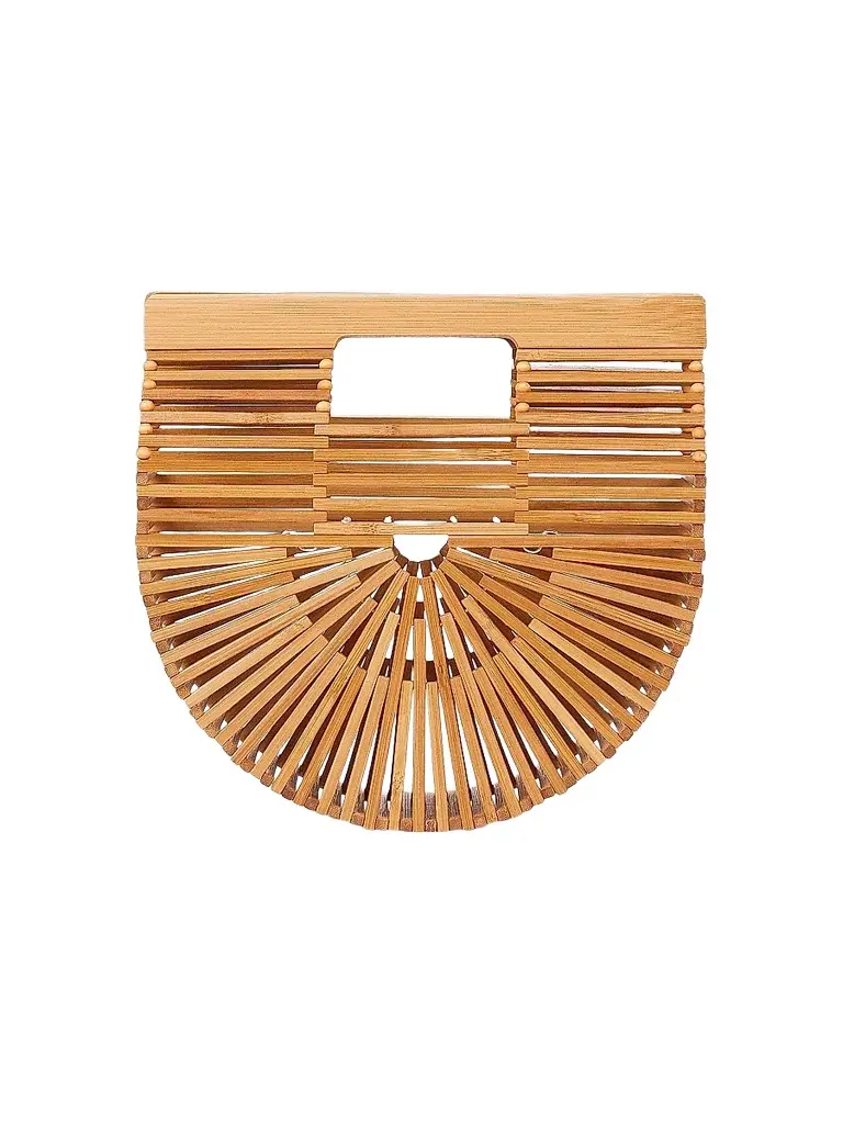 Cult Gaia Women's Gaia's Ark Mini Bamboo Top Handle Bag | Image 1 Cult Gaia Women's Gaia's Ark Mini Bamboo Top Handle Bag | Image 1