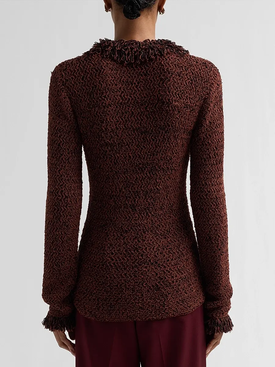 Proenza Schouler Women's Nilo Jacquard Wool Top | Thumbnail 3 Proenza Schouler Women's Nilo Jacquard Wool Top | Thumbnail 3
