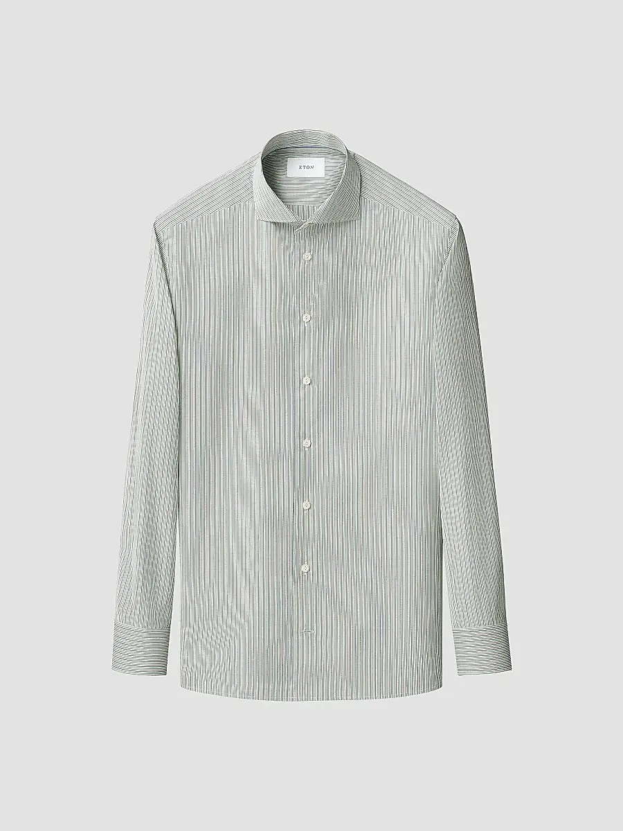 Eton Men's Multi-Striped Breeze Poplin Slim-Fit Shirt | Thumbnail 2 Eton Men's Multi-Striped Breeze Poplin Slim-Fit Shirt | Thumbnail 2
