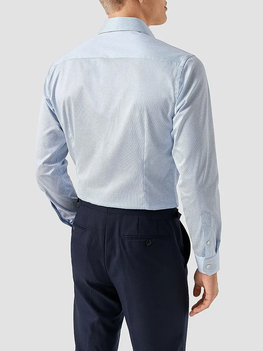 Eton Men's Slim-Fit Dotted Brocade Elevated Shirt | Thumbnail 3 Eton Men's Slim-Fit Dotted Brocade Elevated Shirt | Thumbnail 3