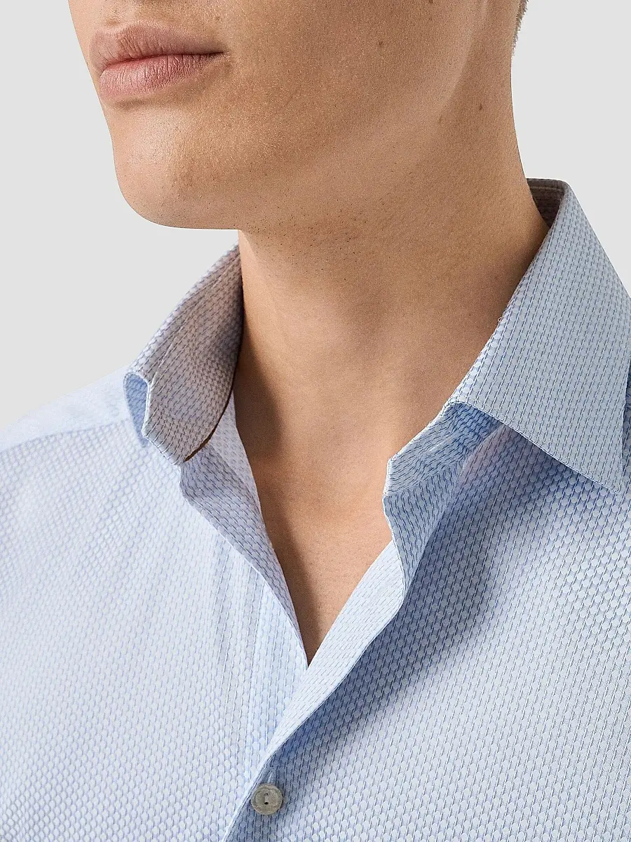 Eton Men's Slim-Fit Dotted Brocade Elevated Shirt | Thumbnail 4 Eton Men's Slim-Fit Dotted Brocade Elevated Shirt | Thumbnail 4