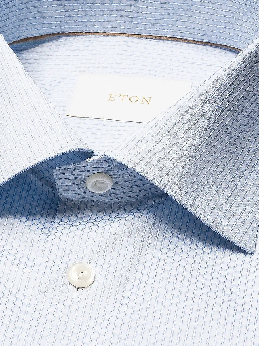 Eton Men's Slim-Fit Dotted Brocade Elevated Shirt | Thumbnail 5 Eton Men's Slim-Fit Dotted Brocade Elevated Shirt | Thumbnail 5