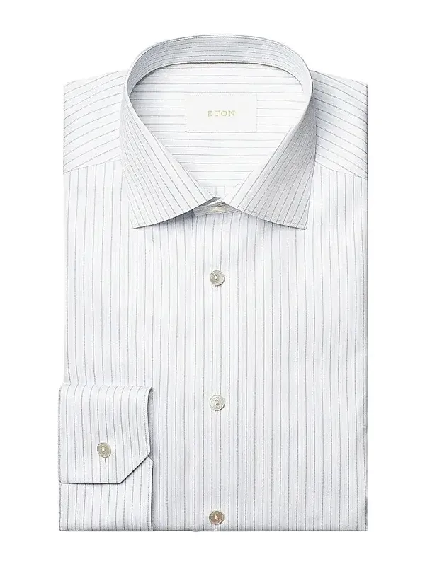 Men's Contemporary-Fit Elevated Stripe Cotton Shirt Men's Contemporary-Fit Elevated Stripe Cotton Shirt