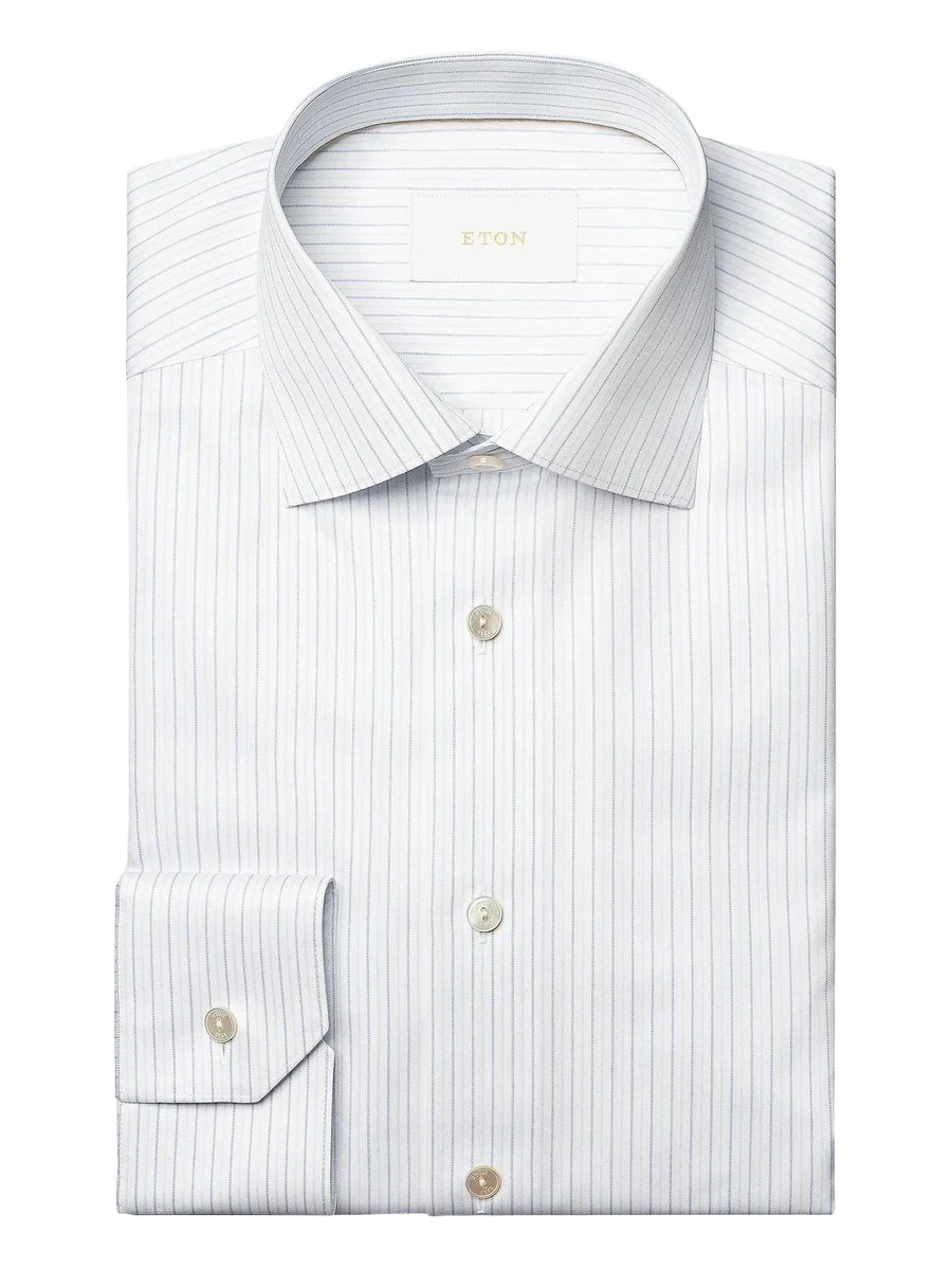 Men's Contemporary-Fit Elevated Stripe Cotton Shirt Men's Contemporary-Fit Elevated Stripe Cotton Shirt