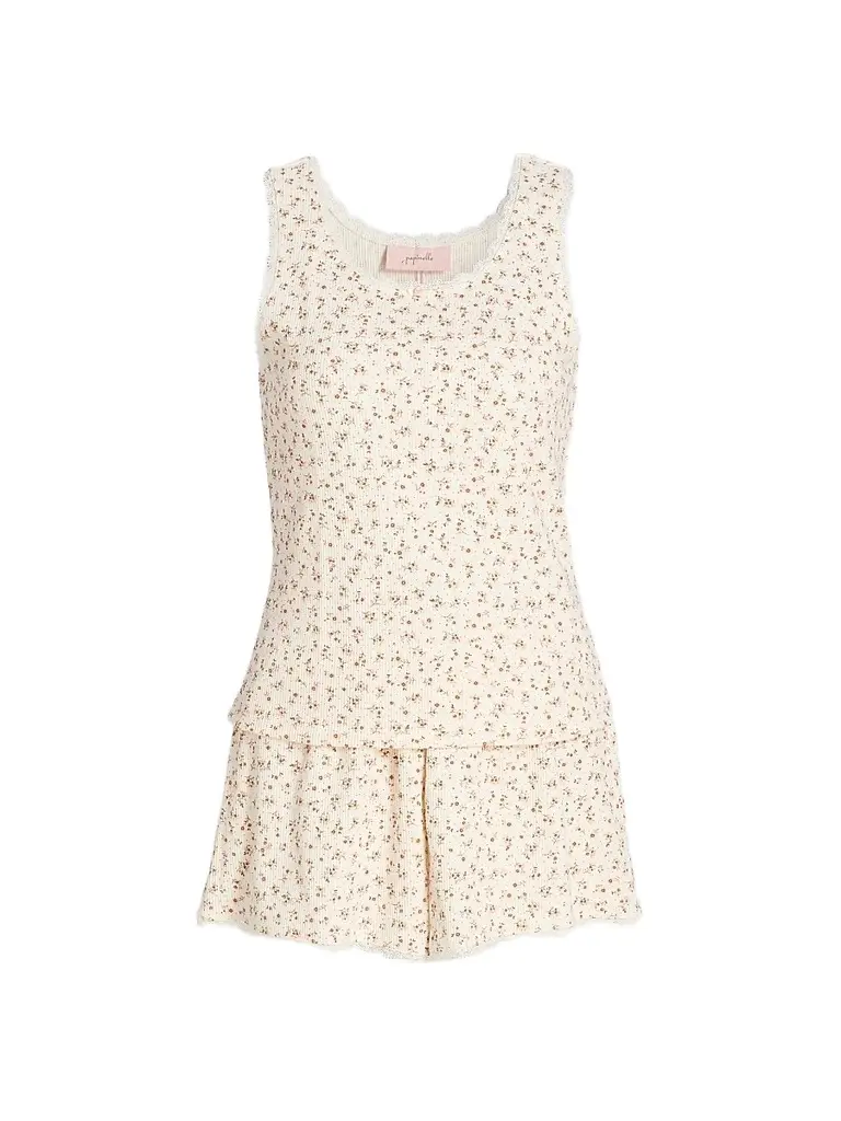 Papinelle Women's Claire Floral Cotton Short Pajamas - Lottie Ditsy | Image 1 Papinelle Women's Claire Floral Cotton Short Pajamas - Lottie Ditsy | Image 1