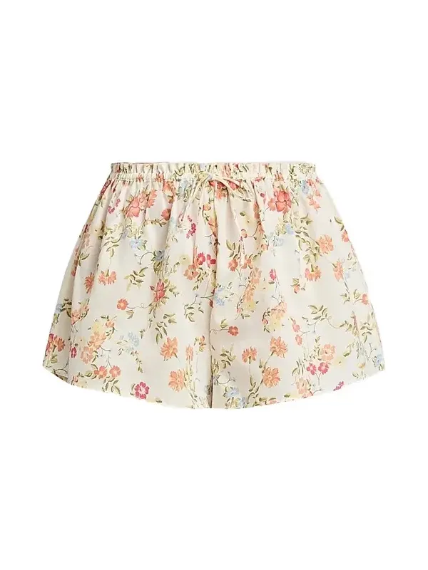 Papinelle Women's Amber Printed Cotton Sateen Shorts