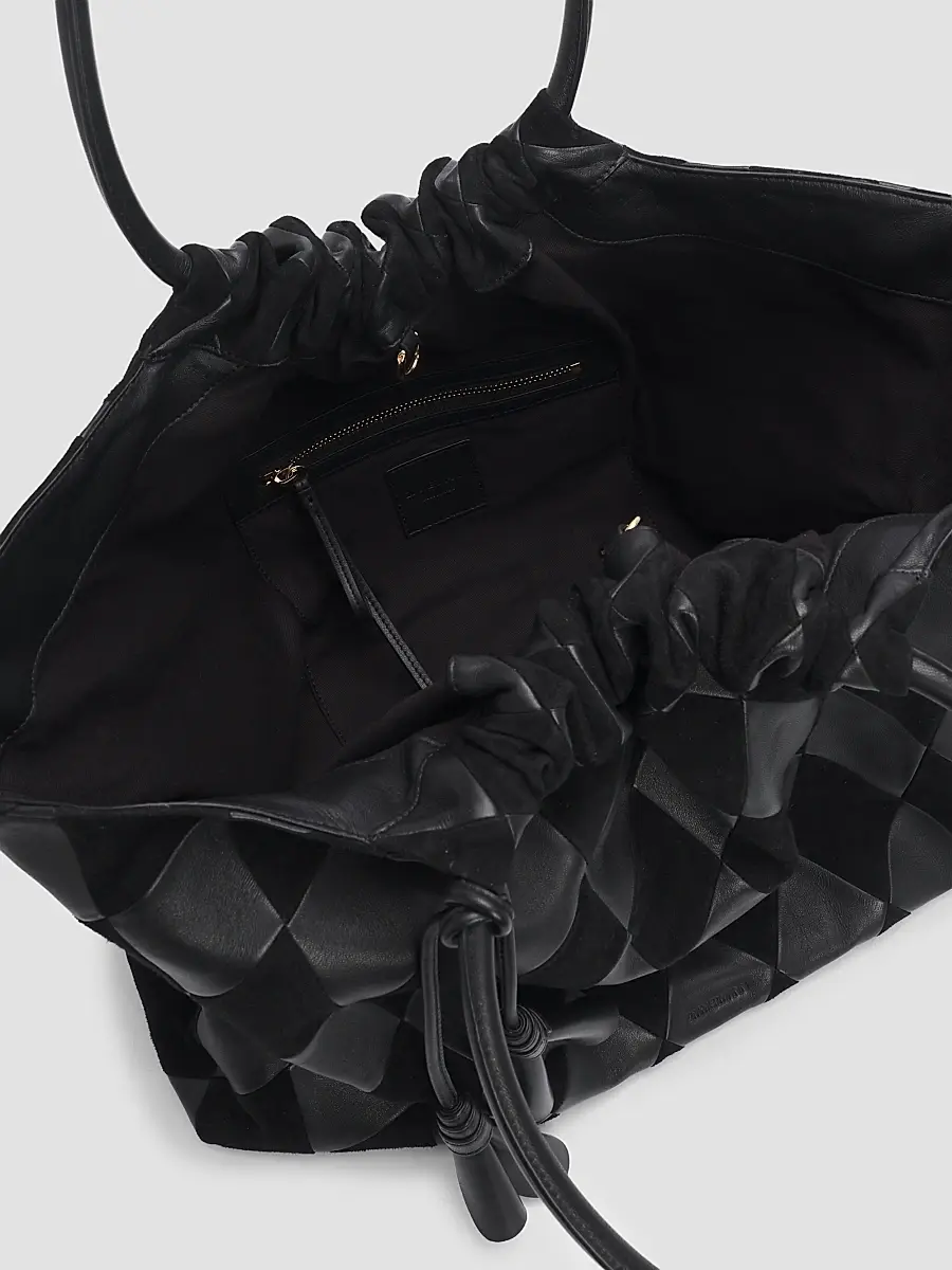 Zimmermann Women's Cloud 91 Suede & Leather Checkerboard Shopper | Thumbnail 3 Zimmermann Women's Cloud 91 Suede & Leather Checkerboard Shopper | Thumbnail 3