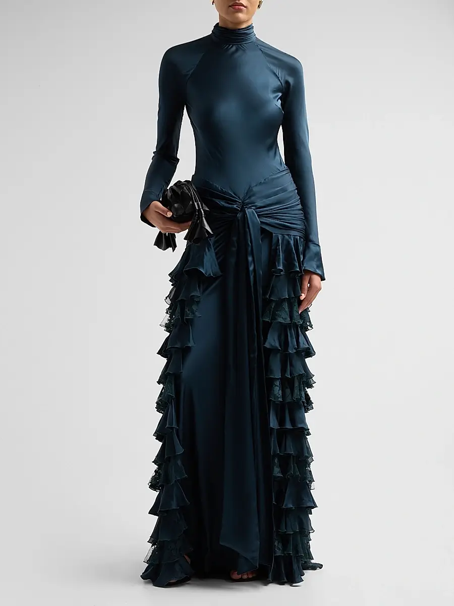 Zimmermann Women's Valiant Silk Ruffle Maxi Dress | Thumbnail 2 Zimmermann Women's Valiant Silk Ruffle Maxi Dress | Thumbnail 2