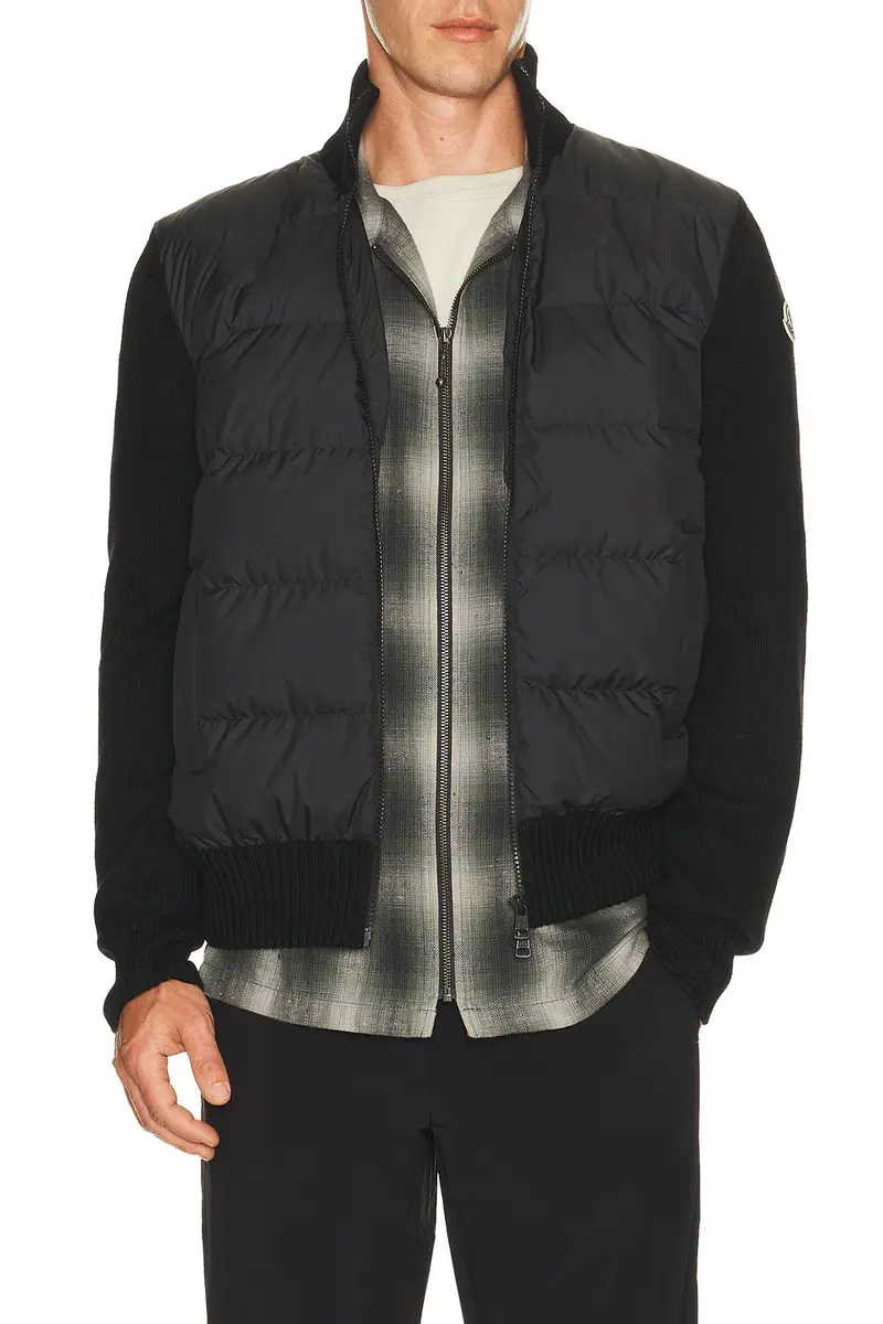 Moncler Extrafine Wool Cardigan | Image 1 Moncler Extrafine Wool Cardigan | Image 1