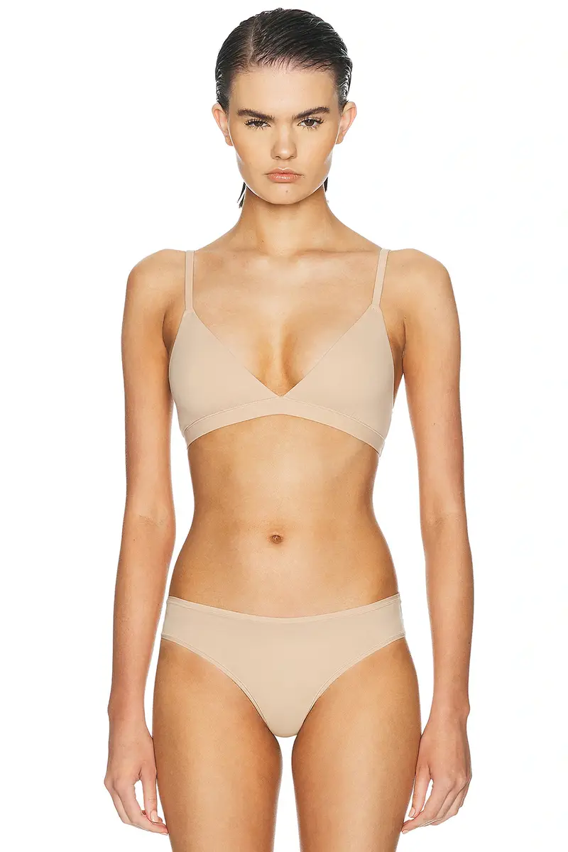 Skims Fits Everybody Triangle Bralette | Image 1 Skims Fits Everybody Triangle Bralette | Image 1