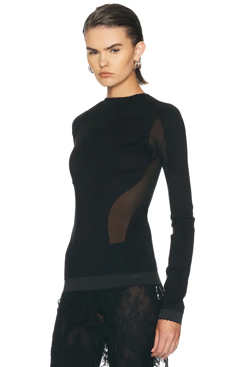 The Attico Ponte Jersey Top | Thumbnail 2 The Attico Ponte Jersey Top | Thumbnail 2