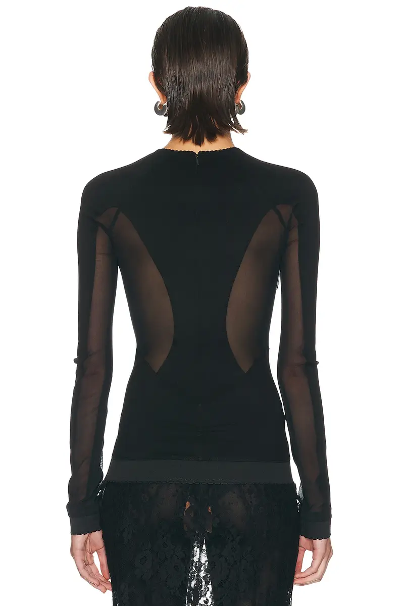 The Attico Ponte Jersey Top | Thumbnail 3 The Attico Ponte Jersey Top | Thumbnail 3