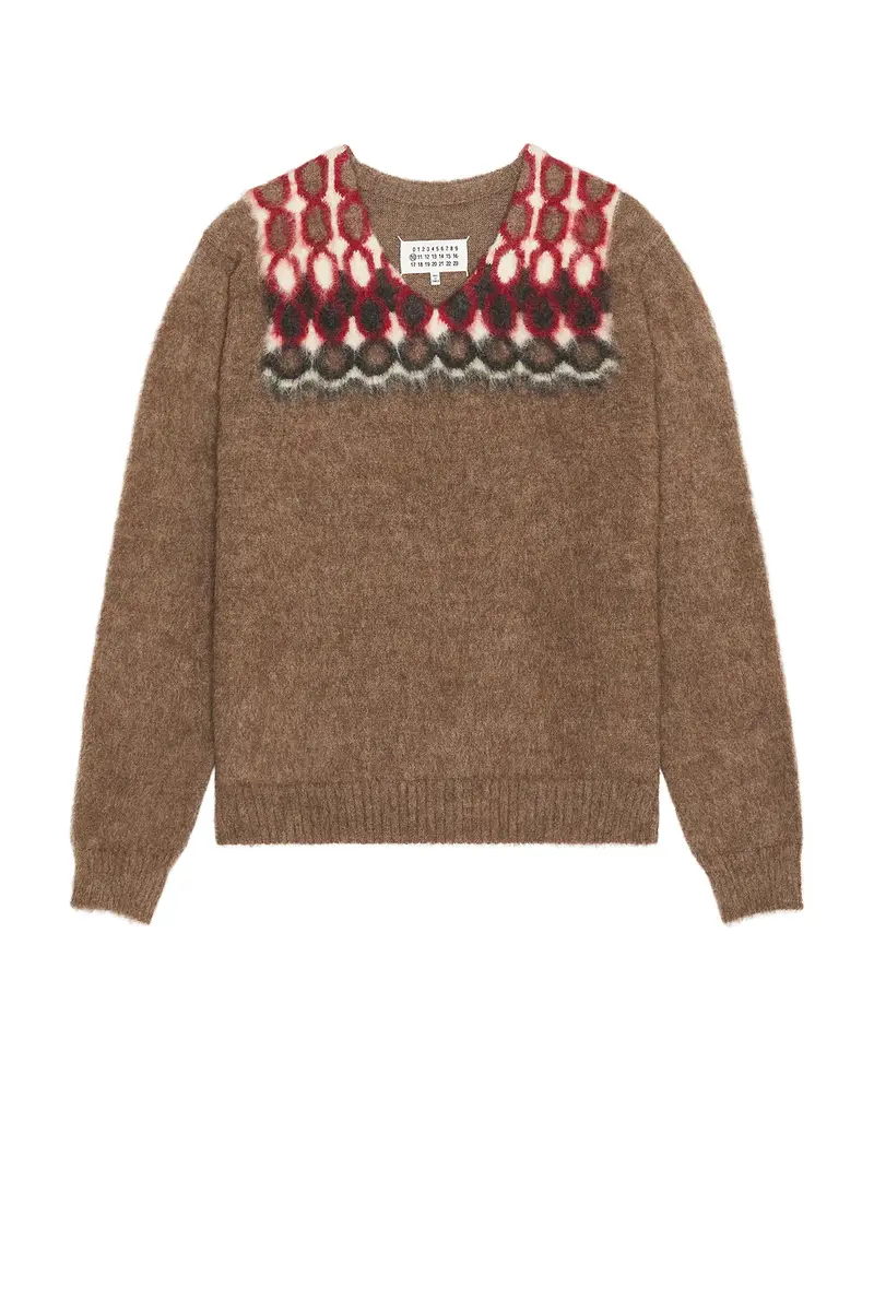 Maison Margiela Brushed Pullover Sweater | Thumbnail 4 Maison Margiela Brushed Pullover Sweater | Thumbnail 4