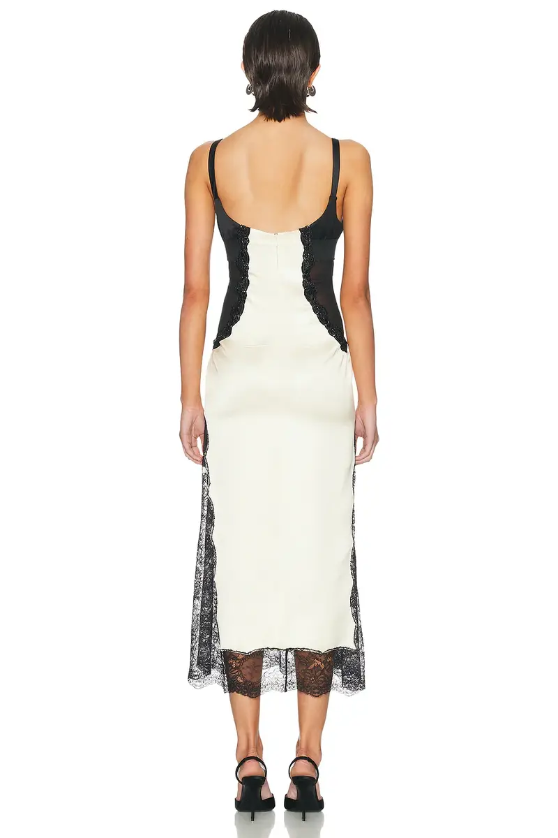 The Attico Cut Out Lace Midi Dress | Thumbnail 3 The Attico Cut Out Lace Midi Dress | Thumbnail 3