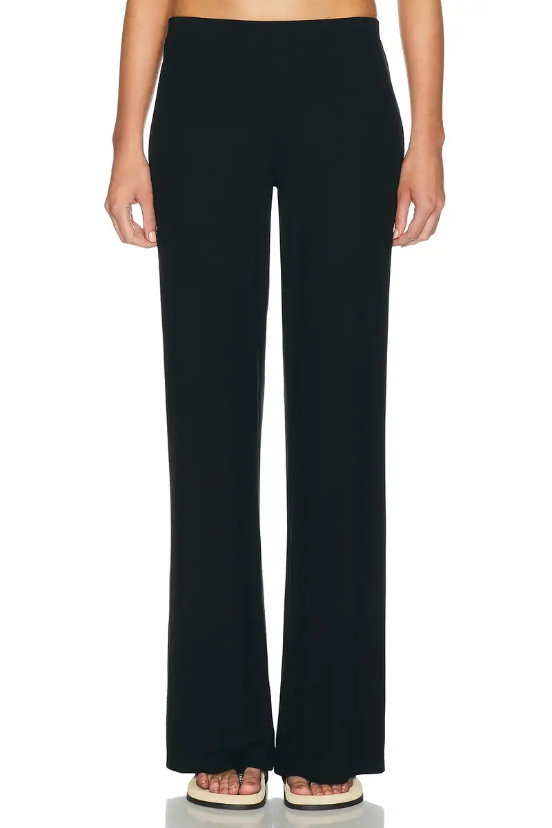 ÉTERNE Easy Lounge Butter Rib Pant | Image 1 ÉTERNE Easy Lounge Butter Rib Pant | Image 1