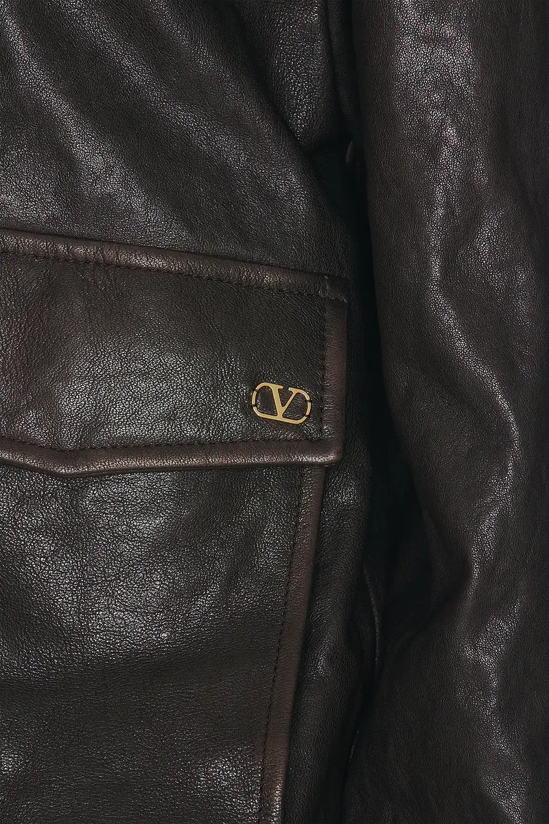 Valentino Aged Effect Leather Jacket | Thumbnail 6 Valentino Aged Effect Leather Jacket | Thumbnail 6