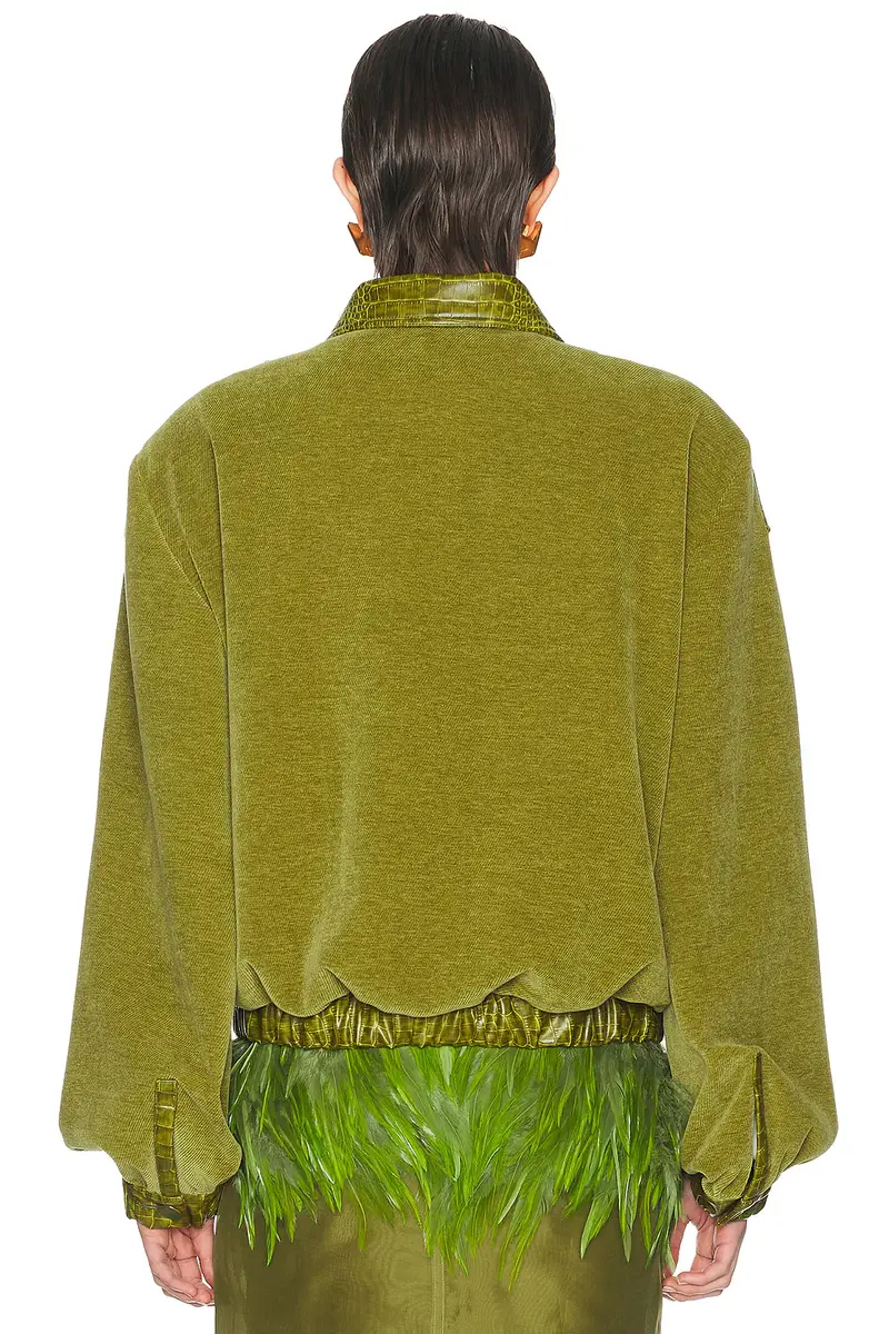 Rowen Rose Crop Bomber Jacket | Thumbnail 3 Rowen Rose Crop Bomber Jacket | Thumbnail 3