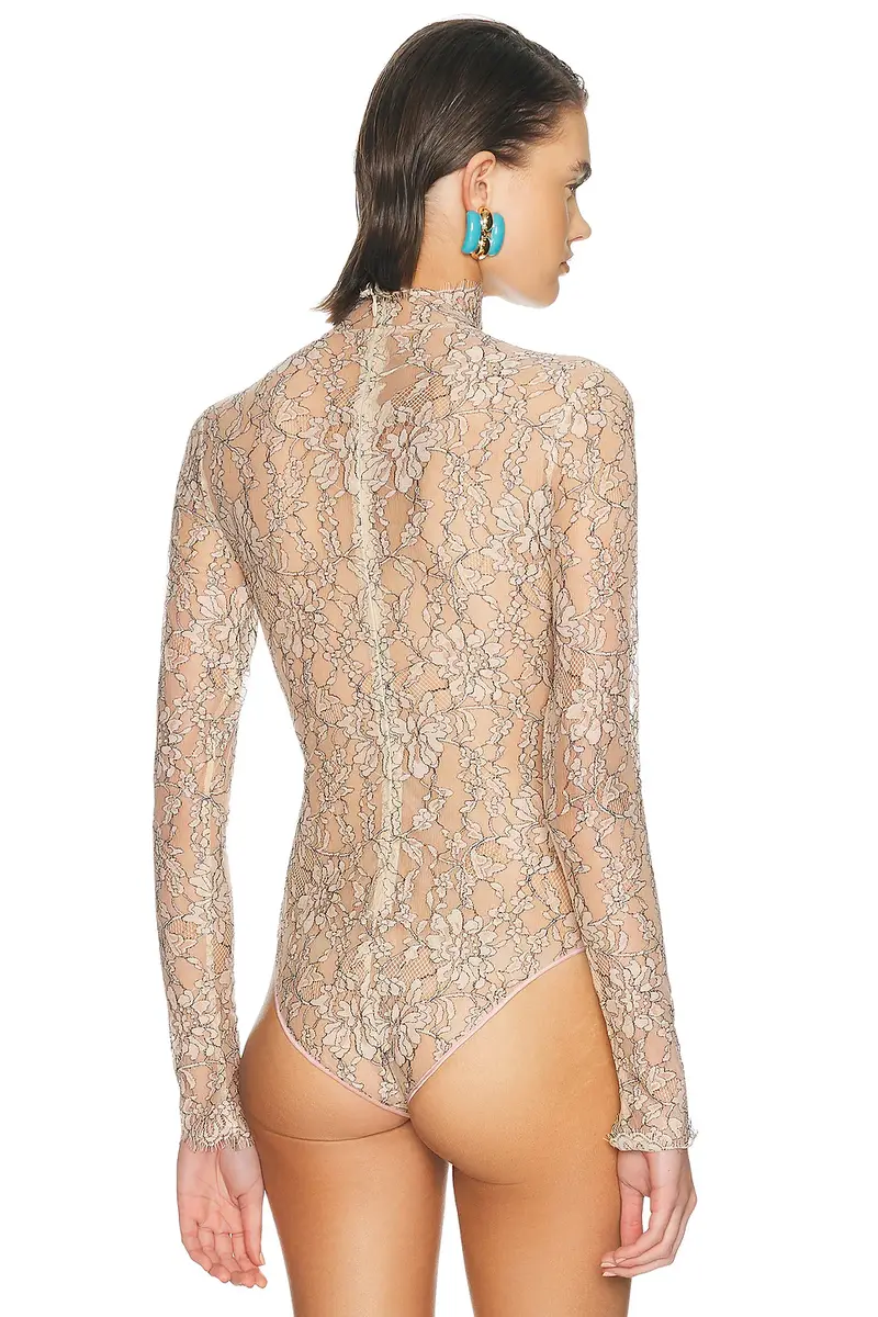 Valentino Rebrode Lace Bodysuit Top | Thumbnail 4 Valentino Rebrode Lace Bodysuit Top | Thumbnail 4