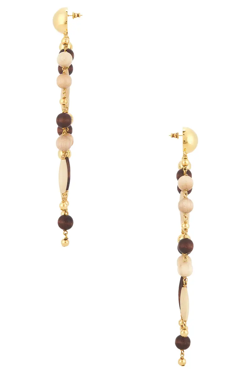 Rabanne Wood Dangle Earrings | Thumbnail 3 Rabanne Wood Dangle Earrings | Thumbnail 3